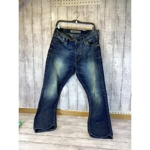 Express Jeans Men’s 34x32 Kingston Classic Fit Tapered Leg Blue Denim